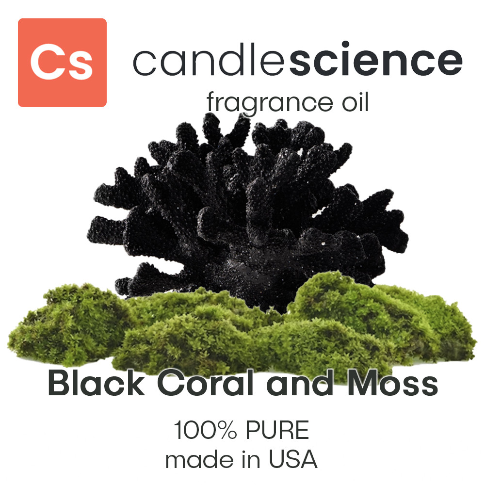 Аромаолія CandleScience - Black Coral and Moss (Чорний корал і мох), 5 мл, фото 1