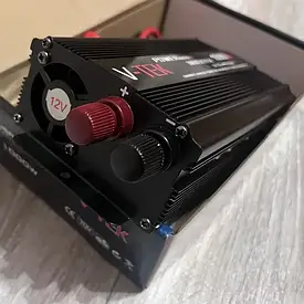 Перетворювач напруги автомобільний V-TEK PowerMaxx-SSK1000W, інвертор 12/220 В, USB, охолодження Чорний BF