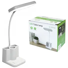 Світлодіодна настільна лампа Led table lamp qp-2209-B з USB-спід теплий і холодний білий світло BF