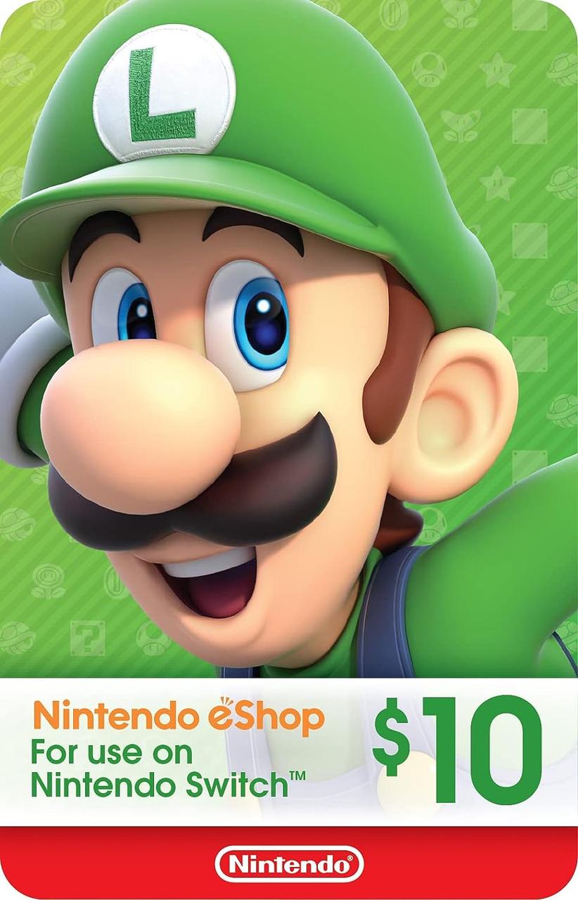 Карта поповнення Nintendo eShop 10 доларів USD Gift Card США USA US (Код)