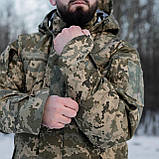 Зимовий комплект: Куртка-бушлат статутна піксель ЗСУ + Штани зимові тактичні на флісі + GRIFON Apex піксель Rip-Stop (вафелька), фото 6