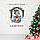 Новорічні наклейки Святковий будиночок (декорація вікна гірлянди Новий рік) Набір S 550х600мм матова, фото 2