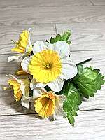 Штучний букет нарцисів (20 см), фото 8