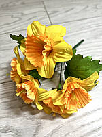 Штучний букет нарцисів (20 см), фото 4