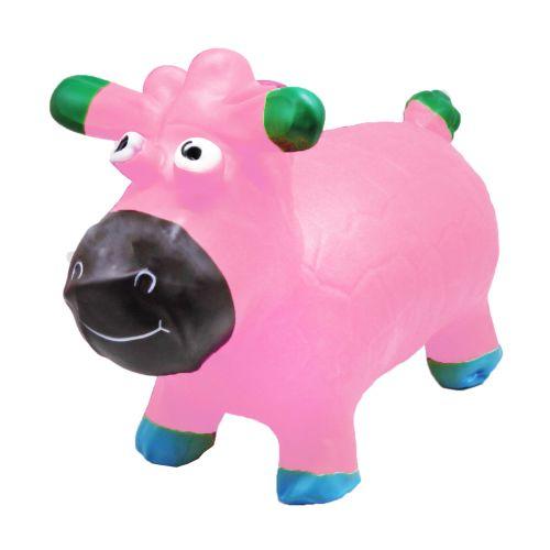Стрибун гумовий "Баранчик", рожевий, фото 1