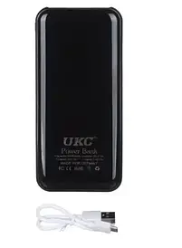 Мобільне заряджання Power Bank з екраном і ліхтариком 30000/9600mAh UKC BF