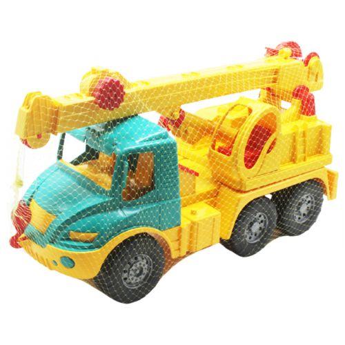 Машинка "Автокран Атлантіс" (бірюзова з жовтим), фото 1
