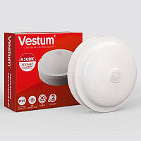 LED светильник Vestum ЖКХ 18W 4500K IP65 с датчиком движения круг 1-VS-7108