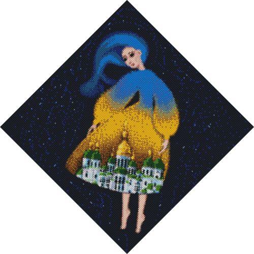 Алмазна мозаїка "Берегиня Софіївська ©mosyakart" 40х40см, фото 1