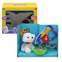 Набір "Доктор" з мʼяким песиком (біла)