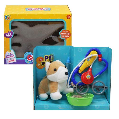 Набір "Доктор" з мʼяким песиком (бежева), фото 1