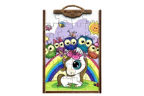 Деревʼяні пазли "Казкові істоти", 36 ел, фото 1