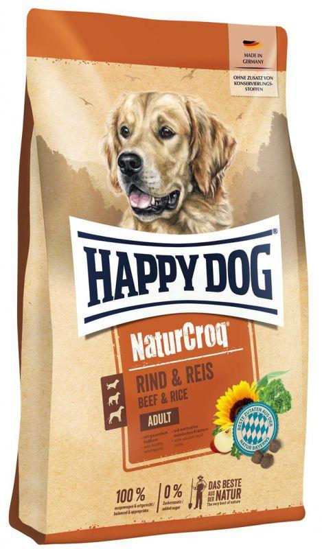 Happy Dog (Хеппі Дог) Naturcroq Rind & Reis — Сухий корм для дорослих собак усіх порід із яловичиною та рисом,4кг