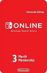 Підписка Nintendo Switch Online, 3 місяці Індивідуальна Individual Membership США USA US (Код)