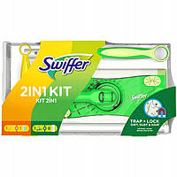 Набір SWIFFER швабра Traps & Locks та щітка - віник для сухого прибирання Swiffer Duster