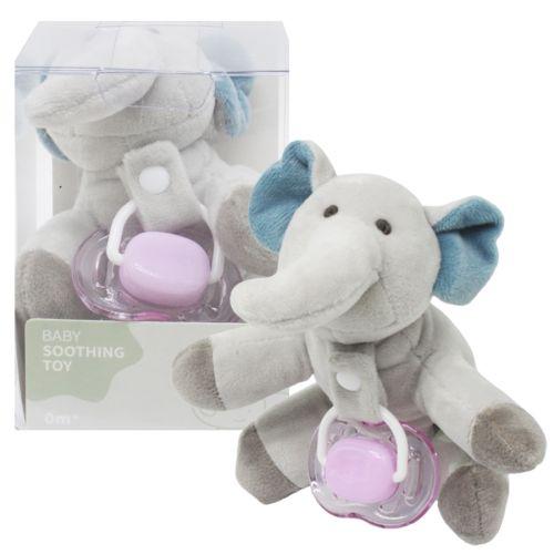 Тримач для пустушки (+ пустушка), рожевий, фото 1