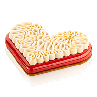 Набір силіконових форм для десерту LEVEL HEARTS 580 мл Silikomart (LEVEL HEARTS 580)