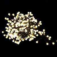 Гирлянда светодиодная для дома "Бахрома" 12,2 метра цвет свечения теплый белый для новогоднего интерьера