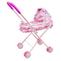Коляска для ляльки, рожевий