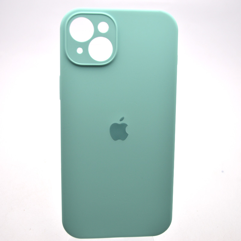 Силіконовий чохол накладка Silicon Case Full Camera для iPhone 15 Plus Ice Aquamarine, фото 1