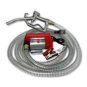 Установка для перекачки дизелю REWOLT RE SL001B-24V 175Вт Насос Паливний пістолет Шланг 24В 50л/хв Подача 3м