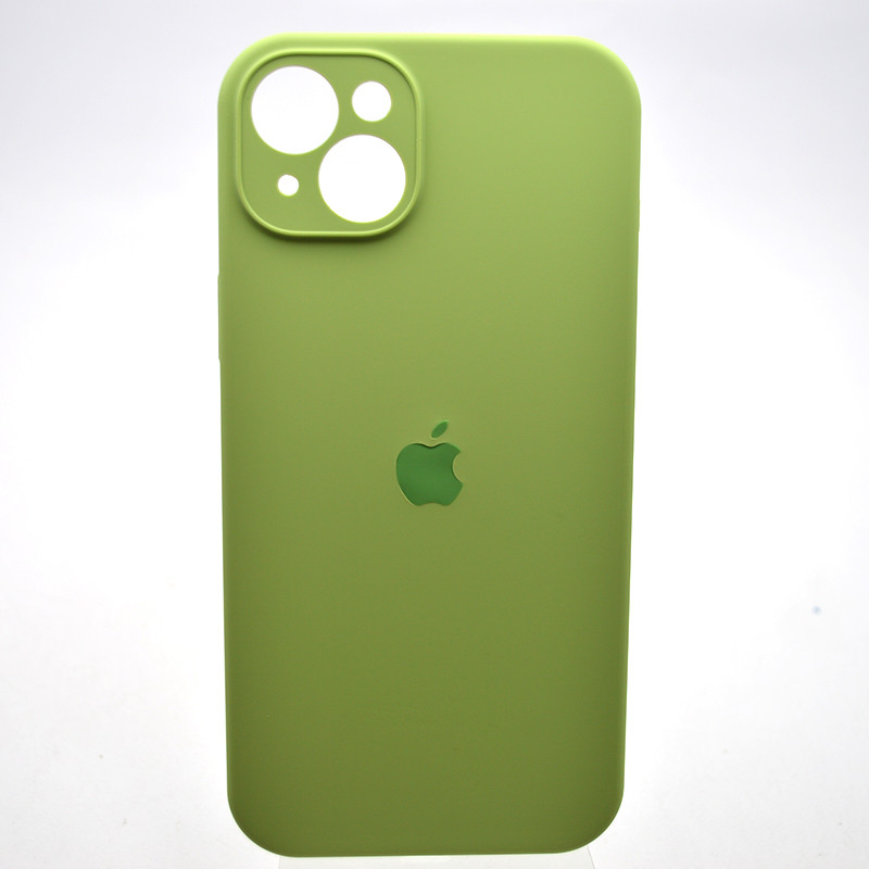 Силіконовий чохол накладка Silicon Case Full Camera для iPhone 15 Plus Mint Green, фото 1