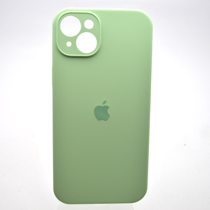 Силіконовий чохол накладка Silicon Case Full Camera для iPhone 15 Pistachio, фото 1