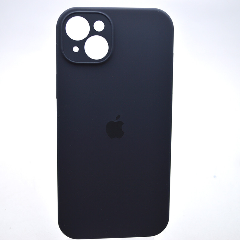 Силіконовий чохол накладка Silicon Case Full Camera для iPhone 15 Plus Midnight Blue, фото 1