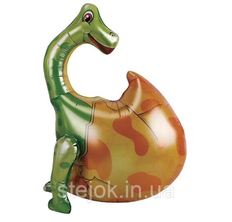 Фольгована куля ходячка яйце Динозавра-2, 33х55 см, фото 1