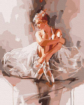 Полотно для малювання Балерина в хмарі ніжності BrushMe 40 х 50 см (BS52894)
