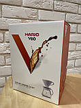 Набір пуровер для заварювання кави HARIO Ceramic 02 пуровер, фільтри, графин на 1-4 чашки (Харио V60 Керамік), фото 2