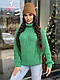 Теплий в'язаний жіночий светр під горловину, фото 4