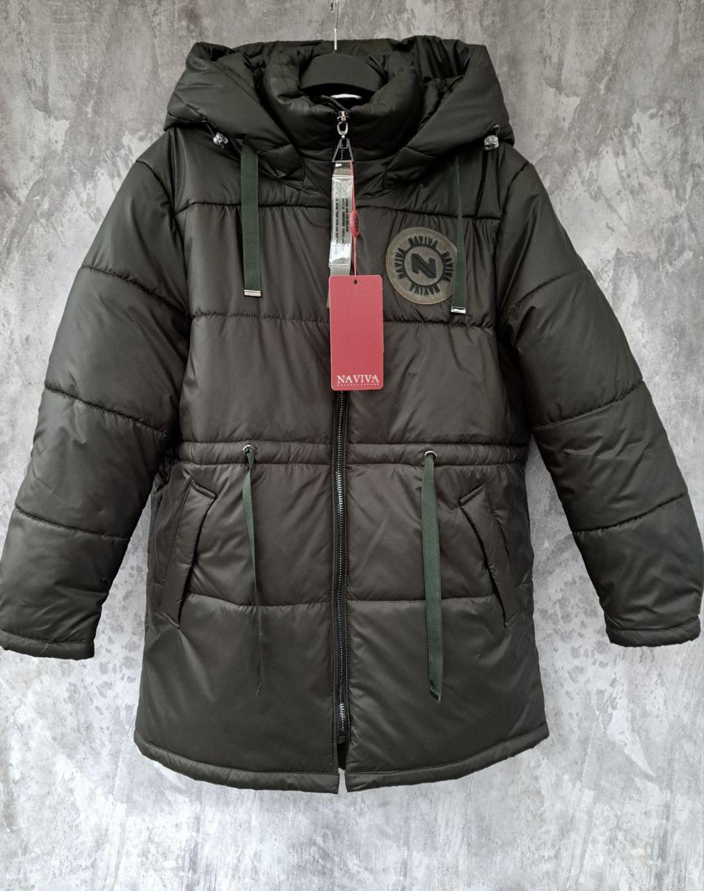 Жіноча зимова тепла куртка, батал, на 58р., див.будь ласка заміри в описі - фото 1 - id-p2039388041