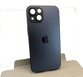 Чохол на iPhone 14 AG Glass Matte TPU+glass із захистом камери накладка бампер чорний