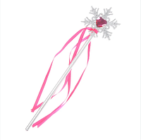 Чарівна палочка Сніжинка Темно рожева