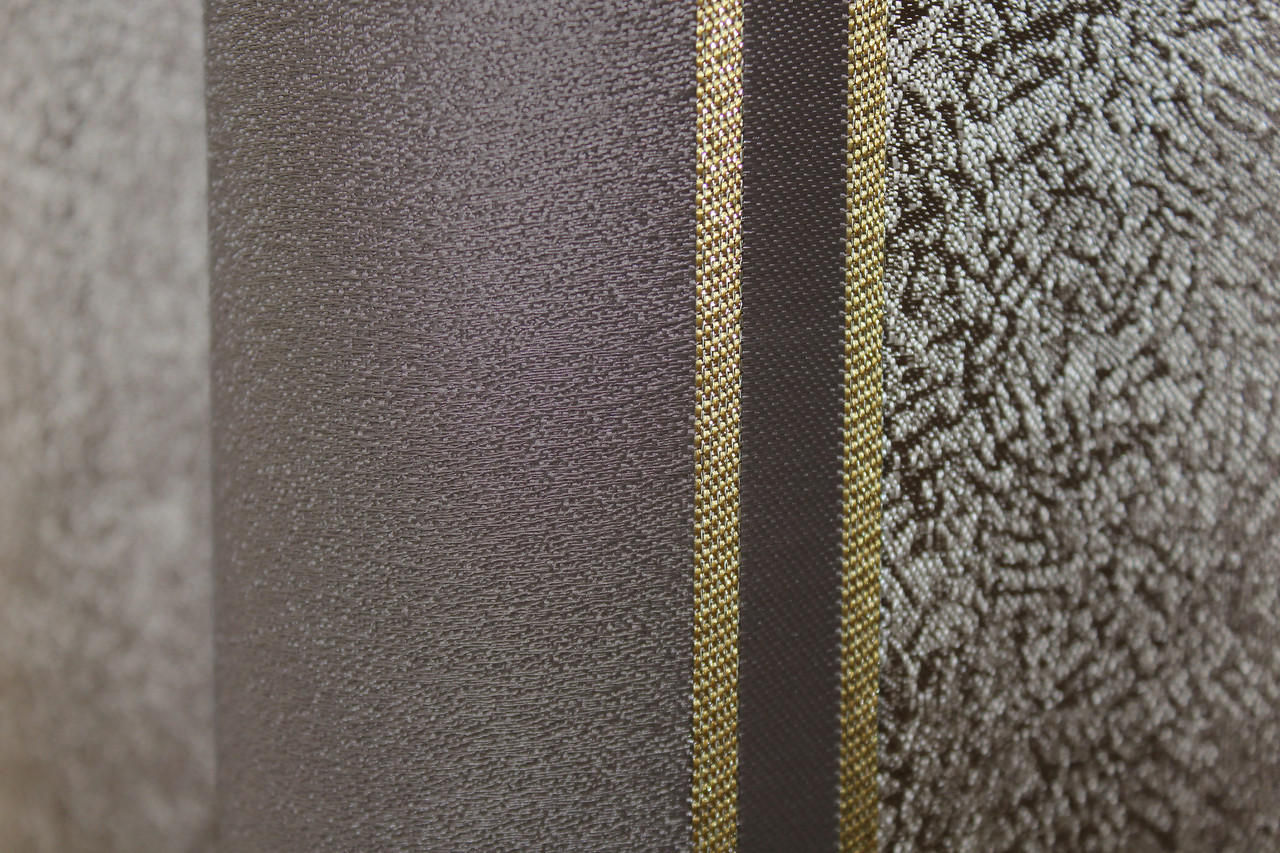 Шторы (2шт. 2,9х3м.) из ткани лен коллекции "ANZIO". Цвет капучино с золотистым. Код 1306ш 34-006 - фото 7 - id-p2039391181