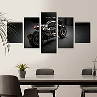 Картина на холсте KIL Art Мощный мотоцикл Triumph Rocket 3 162x80 см (1407-52)