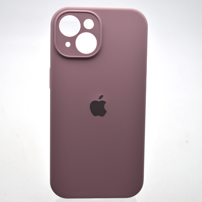 Силіконовий чохол накладка Silicon Case Full Camera для iPhone 15 Plus Black Currant, фото 1