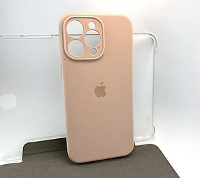 Чехол на iPhone 15 Pro Max Silicone Case Full накладка бампер силиконовый бежевий