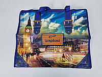 Поліпропіленова сумка господарська з кольоровим малюнком (40*40) Лондон (10 шт.)