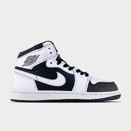 Зимові Жіночі Кросівки Nike Air Jordan 1 High Winter Black / Найк Аїр Джордан 1 Високі Чорні з Білим Хутро, фото 1