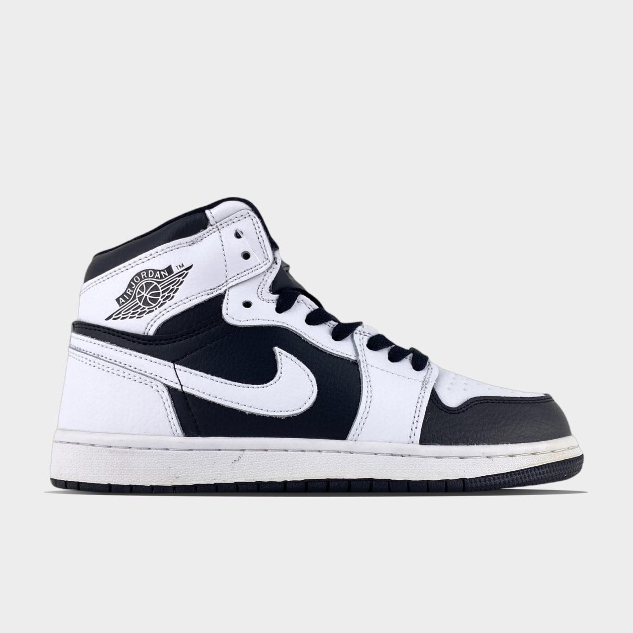 Зимові Жіночі Кросівки Nike Air Jordan 1 High Winter Black / Найк Аїр Джордан 1 Високі Чорні з Білим Хутро