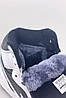 Зимові Жіночі Кросівки Nike Air Jordan 1 High Winter Black / Найк Аїр Джордан 1 Високі Чорні з Білим Хутро, фото 6