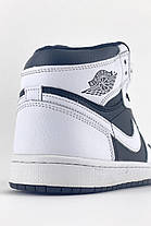 Зимові Жіночі Кросівки Nike Air Jordan 1 High Winter Black / Найк Аїр Джордан 1 Високі Чорні з Білим Хутро, фото 4