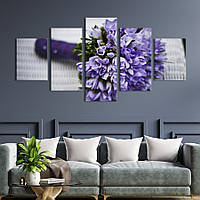 Картина на холсте KIL Art Свадебный фиолетовый букет 162x80 см (783-52)