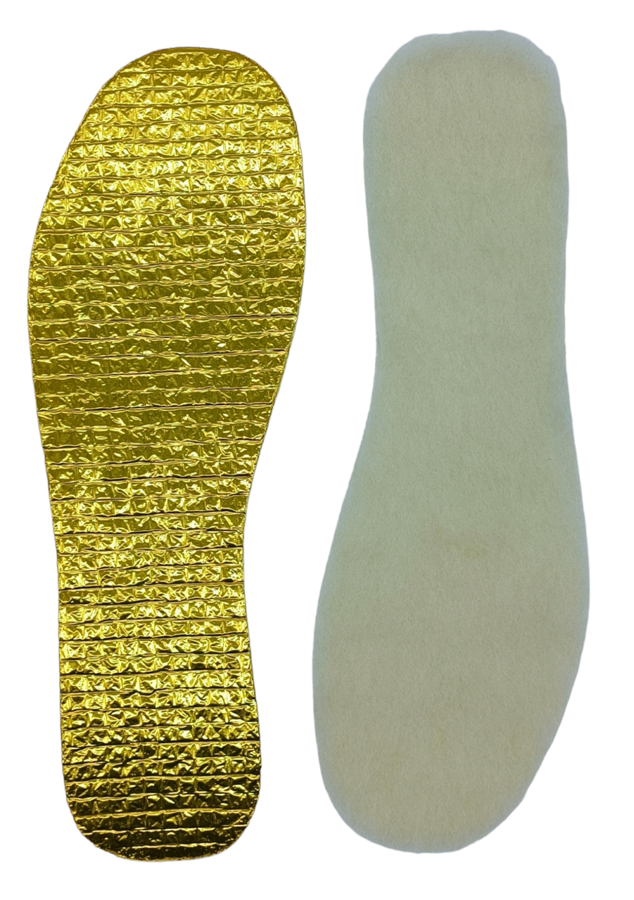 Устілки зимові Овчина+Фольга (золото) 36-46 ціни від кількості, фото 1