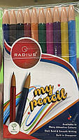 Набір механічних олівців "Radius" 10 кольорів,, шт