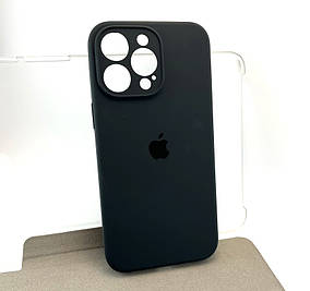 Чехол на iPhone 15 Pro Max Silicone Case Full накладка бампер силиконовый темно-сірий