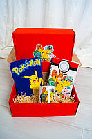 Pokemon Go Покемон Пикачу Подарочный бокс / Набор  Футболка Чашка / Подарок для ребенка мальчика девочки