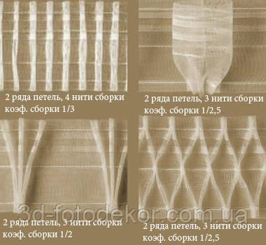 шторная тесьма рюмочка